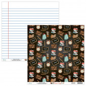 Лист бумаги для скрапбукинга Mintay Papers ЛИСТ 5 коллекция School Days 30х30см
