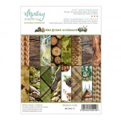 Набор бумаги для скрапбукинга Mintay Papers THE GREAT OUTDOOR ADD-ON 15х20см (8 листов)