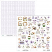 Лист с элементами для вырезания Mintay Papers HOME, SWEET HOME 30х30см