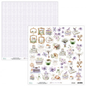 Лист с элементами для вырезания Mintay Papers HOME, SWEET HOME 30х30см