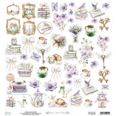 Лист с элементами для вырезания Mintay Papers HOME, SWEET HOME (обложка) 30х30см