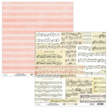 Лист бумаги для скрапбукинга Mintay Papers ЛИСТ 4 коллекция Music Garden 30х30см