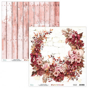 Лист бумаги для скрапбукинга Mintay Papers ЛИСТ 4 коллекция Rust And Rose 30х30см