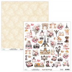 Лист с элементами для вырезания Mintay Papers SEE YOU IN PARIS 30х30см