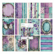 Набор бумаги для скрапбукинга Mintay Papers ART JOURNAL VIOLET WHISPERS 15х20см (12 листов)