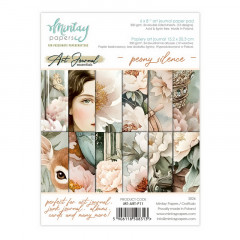 Набор бумаги для скрапбукинга Mintay Papers ART JOURNAL PEONY SILENCE 15х20см (12 листов)