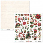 Лист с элементами для вырезания Mintay Papers SEASON OF JOY 30х30см