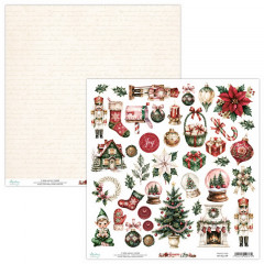 Лист с элементами для вырезания Mintay Papers SEASON OF JOY 30х30см