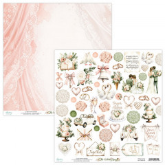 Лист с элементами для вырезания Mintay Papers THE WEDDING DAY 30х30см