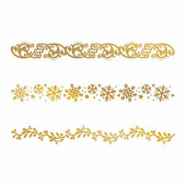 Штамп для тиснения фольгой Couture Creations CHRISTMAS BORDERS