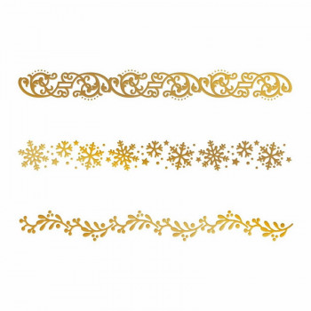 Штамп для тиснения фольгой Couture Creations CHRISTMAS BORDERS