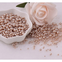 Набор бусин MINI PEARLS цвет капучино