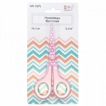 Ножницы Crafty Tailor БЫТОВЫЕ 14,1см (цвет розовый)