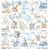 Лист с элементами для вырезания ScrapAndMe OH, BABY Baby 05 30х30см