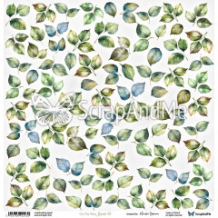 Лист с элементами для вырезания ScrapAndMe PINK ROSES Leaves 13 30х30см