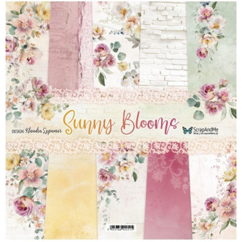 Набор бумаги для скрапбукинга ScrapAndMe SUNNY BLOOMS 30х30см