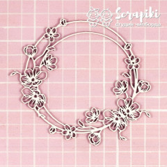 Чипборд Scrapiki РАМКА САКУРА