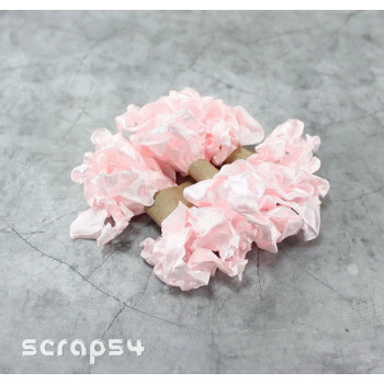 Атласная шебби-лента Scrapmama цвет светло-розовый 1,2см длина 2м