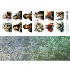 Лист с картинками ScrapMania ЛЕГЕНДЫ СРЕДИЗЕМЬЯ - ПЕРСОНАЖИ МИНИ 10х30см