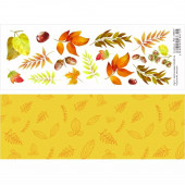 Лист с картинками ScrapMania ОСЕННИЕ ЛИСТЬЯ 10х30см