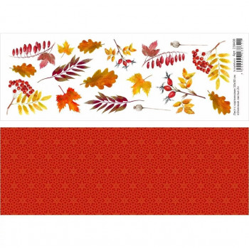Лист с картинками ScrapMania ОСЕННИЕ ЛИСТЬЯ 2 10х30см