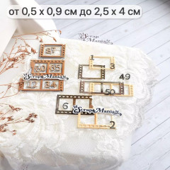 Нож для вырубки ScrapMania АРХИВНЫЕ МАТЕРИАЛЫ - КИНОПЛЕНКА С ЦИФРАМИ