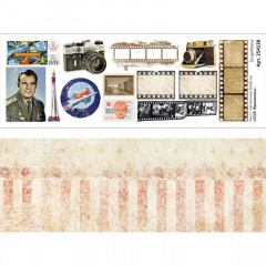 Лист с картинками ScrapMania СССР - ФРАГМЕНТЫ 10х30см