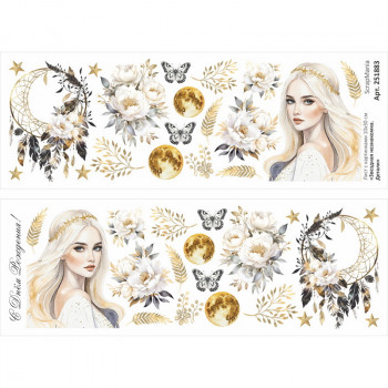 Лист с картинками ScrapMania ЗВЕЗДНАЯ НЕЗНАКОМКА - ДЕТАЛИ 10х30см