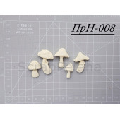 Фигурки пластиковые Scrappelena_decor НАБОР ГРИБОВ - 2