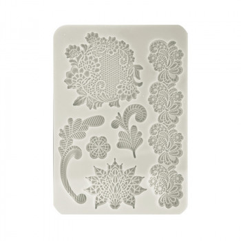 Силиконовый молд Stamperia SILICON MOLD A5 BROCANTE ANTIQUES Laces