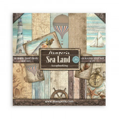 Набор бумаги для скрапбукинга Stamperia SEA LAND 30х30см