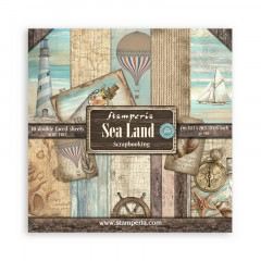 Набор бумаги для скрапбукинга Stamperia SEA LAND 20х20см