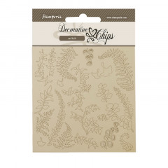 Набор декоративного чипборда Stamperia WOODLAND BRANCHES WITH LEAVES 14х14см