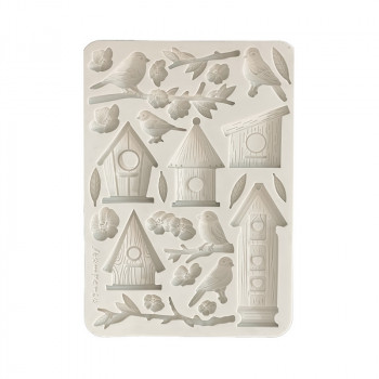 Силиконовый молд Stamperia SILICON MOLD A5 DEWDROPS Nests and Birds