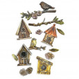 Силиконовый молд Stamperia SILICON MOLD A5 DEWDROPS Nests and Birds