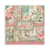 Набор бумаги для скрапбукинга Stamperia HOUSE OF ROSES 30х30см