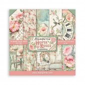 Набор бумаги для скрапбукинга Stamperia HOUSE OF ROSES 20х20см
