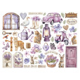 Набор высечек из чипборда Stamperia LAVENDER