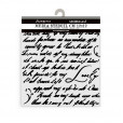 Трафарет для микс медиа Stamperia MASQUERADE Handwriting 12х12см