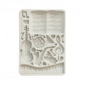 Силиконовый молд Stamperia SILICON MOLD A5 MUSIC