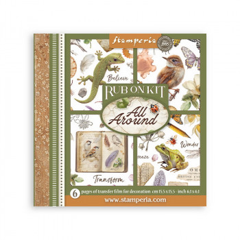 Набор натирок Stamperia ALL AROUND RUB ON KIT 15х15см
