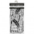 Трафарет для микс медиа Stamperia ALL AROUND Letter and Feathers 12х25см