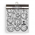 Трафарет для микс медиа Stamperia GARDENS OF TIME Mixed Clocks 20х25см