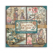 Набор бумаги для скрапбукинга Stamperia GARDENS OF TIME MAXI PAD 20х20см 22 листа
