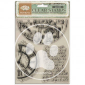 Набор прозрачных штампов Stamperia GARDENS OF TIME Half Clocks