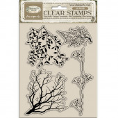 Набор прозрачных штампов Stamperia HERBARIUM SILVAE Tree Branches