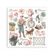 Набор натирок Stamperia HOUSE OF ROSES RUB ON KIT 15х15см