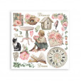 Набор натирок Stamperia HOUSE OF ROSES RUB ON KIT 15х15см