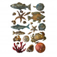 Силиконовый молд Stamperia SILICON MOLD A5 SILENT SEA Shells and Fish