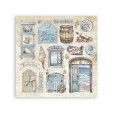 Набор наклеек для скрапбукинга Stamperia SILENT SEA STICKERS 16,5х16,5см 4 листа
